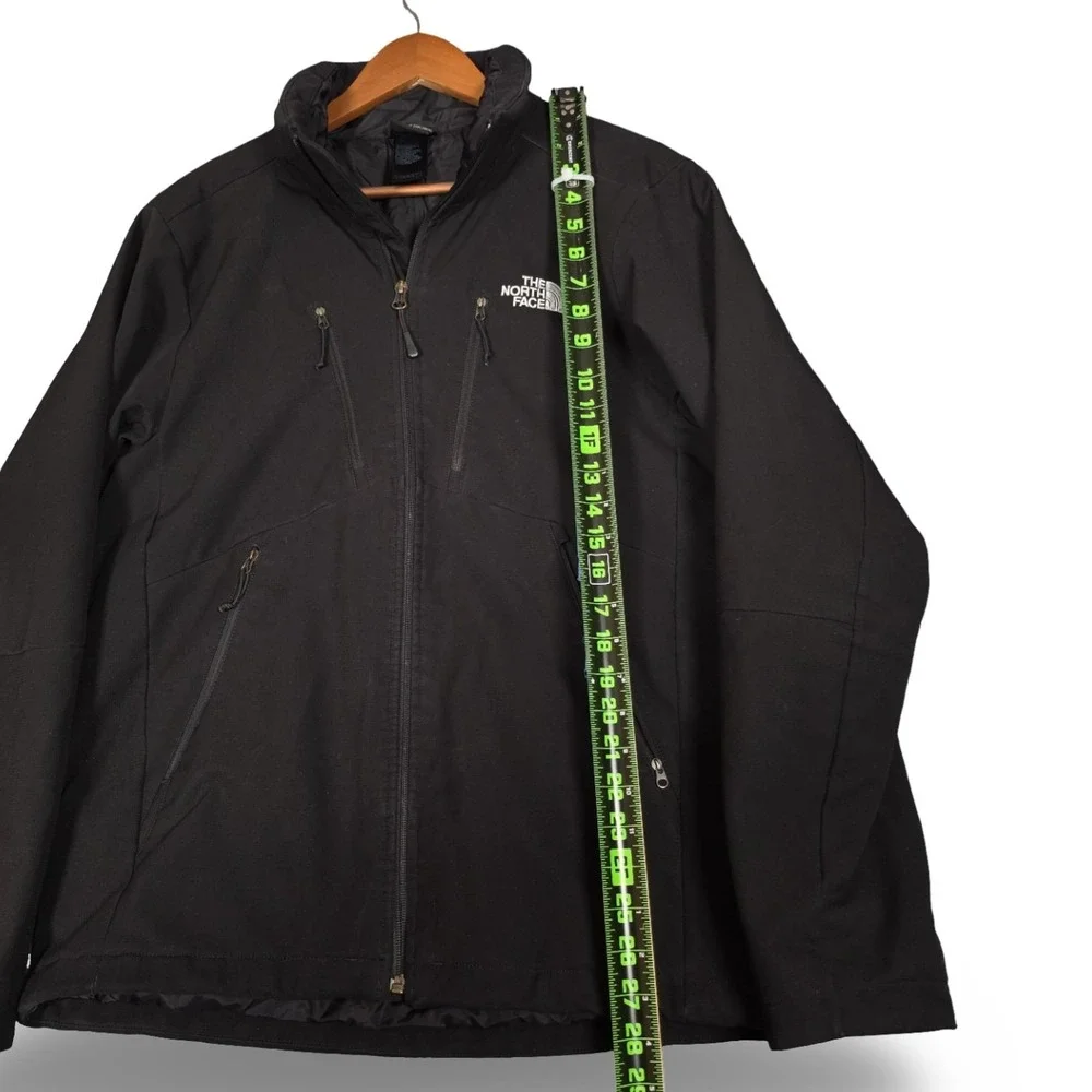 The North Face Primaloft‎ Insulated Black Softshell Hybrid Jacket Mens M Medium